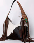 American Darling Hobo Hand Tooled Hair-On Genuine Leather Women Bag Western Handbag Purse