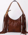 American Darling Hobo Hand Tooled Hair-On Genuine Leather Women Bag Western Handbag Purse