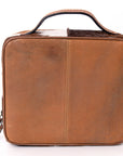 American Darling Jewelry Case Hand Tooled Hair-On Genuine Leather Women Bag Western Handbag Purse