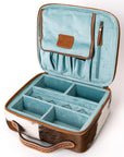 American Darling Jewelry Case Hand Tooled Hair-On Genuine Leather Women Bag Western Handbag Purse