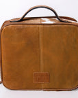 American Darling Jewelry Case Hand Tooled Hair-On Genuine Leather Women Bag Western Handbag Purse