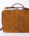 American Darling Jewelry Case Hand Tooled Hair-On Genuine Leather Women Bag Western Handbag Purse