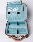 American Darling Jewelry Case Hand Tooled Hair-On Genuine Leather Women Bag Western Handbag Purse