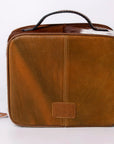 American Darling Jewelry Case Hand Tooled Hair-On Genuine Leather Women Bag Western Handbag Purse