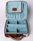American Darling Jewelry Case Hand Tooled Hair-On Genuine Leather Women Bag Western Handbag Purse