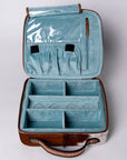 American Darling Jewelry Case Hand Tooled Hair-On Genuine Leather Women Bag Western Handbag Purse