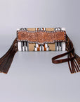 American Darling Small Crossbody Hand Tooled Saddle Blanket Genuine Leather women bag western handbag purse