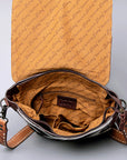 American Darling Cross Body Hand Tooled Hair On Genuine Leather Women Bag Western Handbag Purse