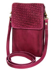 Never Mind Nmbgm134C Cell Phone Holder Vintage Handmade Genuine Cowhide Leather Women Bag Western Handbag Purse