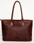 American Darling ADBGZ649B Tote Hand Tooled Saddle Blanket Genuine Leather Women Bag Western Handbag Purse