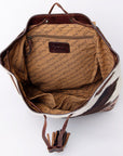 American Darling Backpack Hair On Hand Tooled Genuine Leather Women Bag Western Handbag Purse