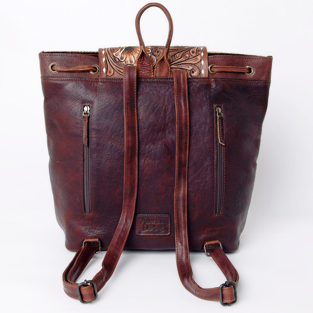 ADBGZ653B American Darling Hand Tooled Saddle Blanket Genuine Leather Women Bag Western Handbag Purse