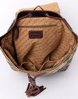 ADBGZ653B American Darling Hand Tooled Saddle Blanket Genuine Leather Women Bag Western Handbag Purse