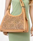 American Darling ADBGZ658 Hobo Hand Tooled Genuine Leather Women Bag Western Handbag Purse