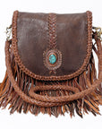 American Darling Messenger Genuine Leather Women Bag Western Handbag Purse