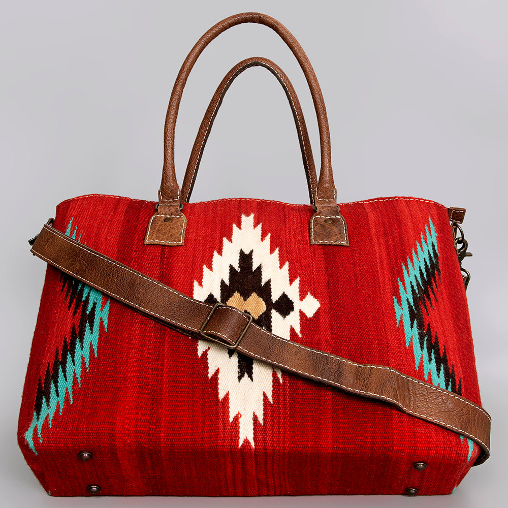 American Darling Tote Saddle Blanket Genuine Leather women bag western handbag purse