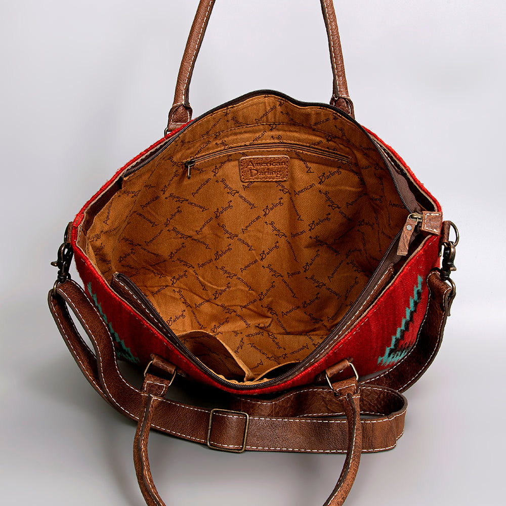 American Darling Tote Saddle Blanket Genuine Leather women bag western handbag purse