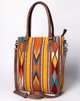 American Darling Tote Saddle Blanket Genuine Leather women bag western handbag purse