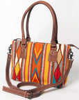 American Darling Tote Saddle Blanket Genuine Leather women bag western handbag purse