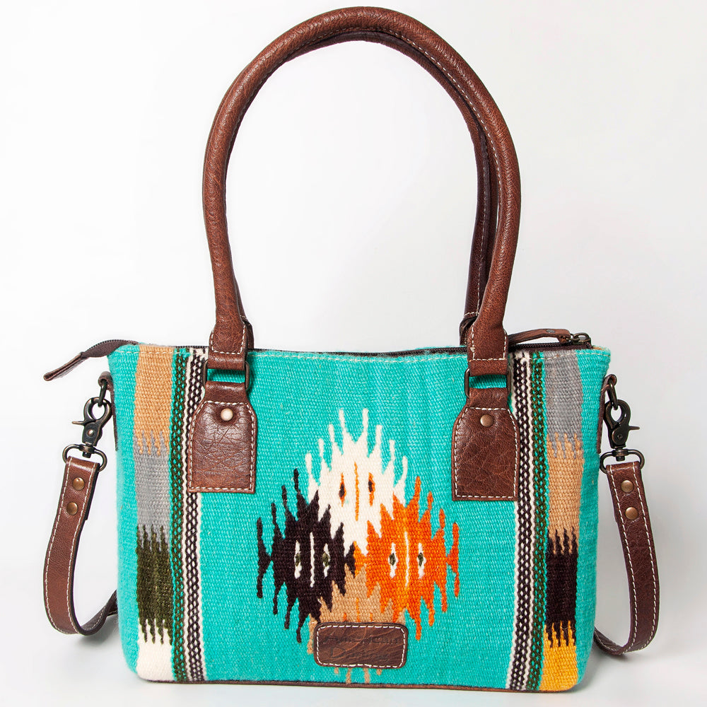 American Darling Tote Saddle Blanket Genuine Leather women bag western handbag purse