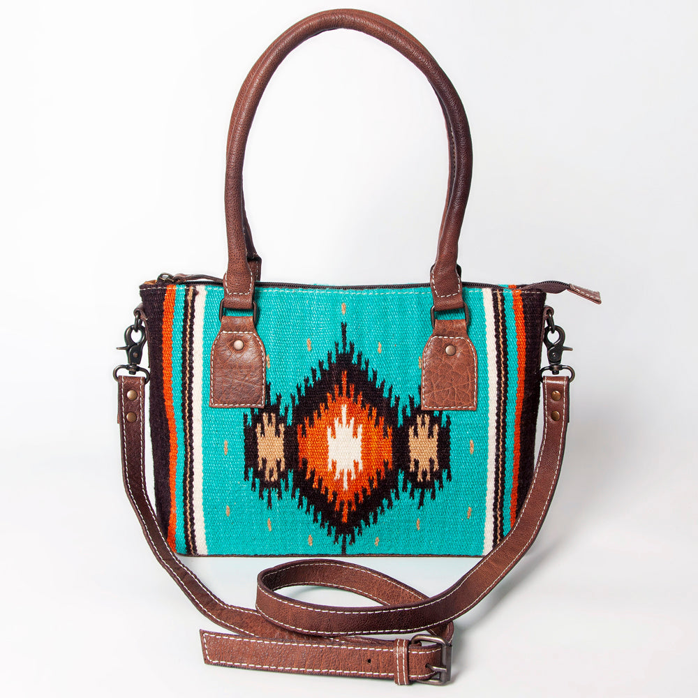 American Darling Tote Saddle Blanket Genuine Leather women bag western handbag purse
