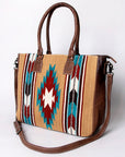 American Darling Tote Saddle Blanket Genuine Leather women bag western handbag purse