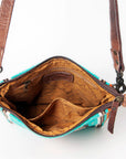 American Darling ADBG1006A Large Crossbody Saddle Blanket Genuine Leather women bag western handbag purse