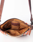 American Darling ADBG1006A Large Crossbody Saddle Blanket Genuine Leather women bag western handbag purse