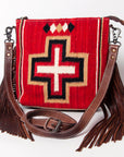 American Darling Cross Body Saddle Blanket Genuine Leather women bag western handbag purse