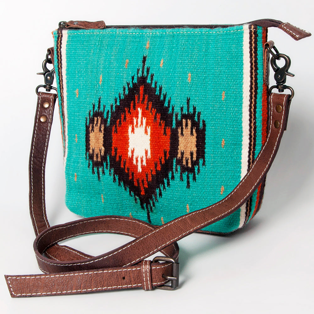 American Darling ADBG1009A Cross Body Saddle Blanket Genuine Leather women bag western handbag purse