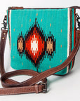 American Darling ADBG1009A Cross Body Saddle Blanket Genuine Leather women bag western handbag purse