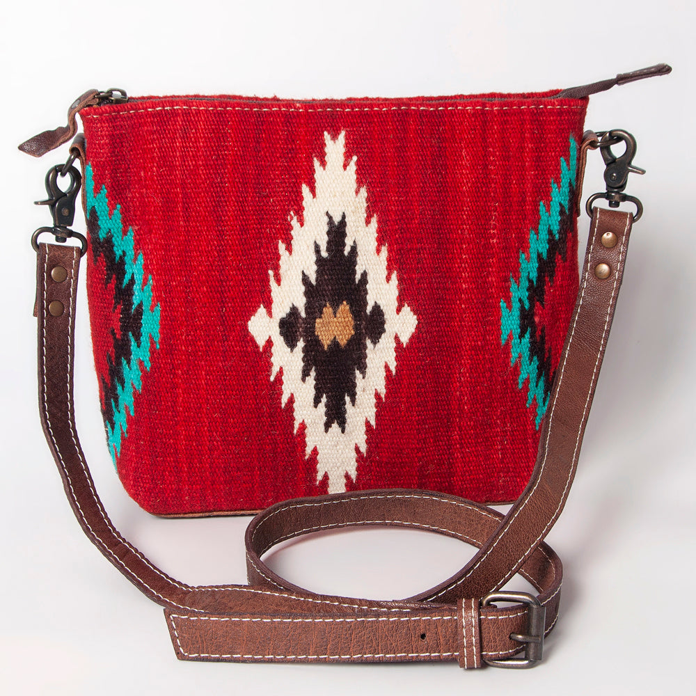 American Darling ADBG1009A Cross Body Saddle Blanket Genuine Leather women bag western handbag purse