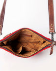 American Darling ADBG1009A Cross Body Saddle Blanket Genuine Leather women bag western handbag purse