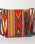 American Darling ADBG1009A Cross Body Saddle Blanket Genuine Leather women bag western handbag purse