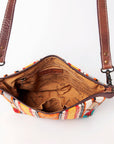 American Darling ADBG1009A Cross Body Saddle Blanket Genuine Leather women bag western handbag purse