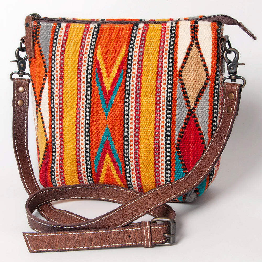 American Darling ADBG1009A Cross Body Saddle Blanket Genuine Leather women bag western handbag purse