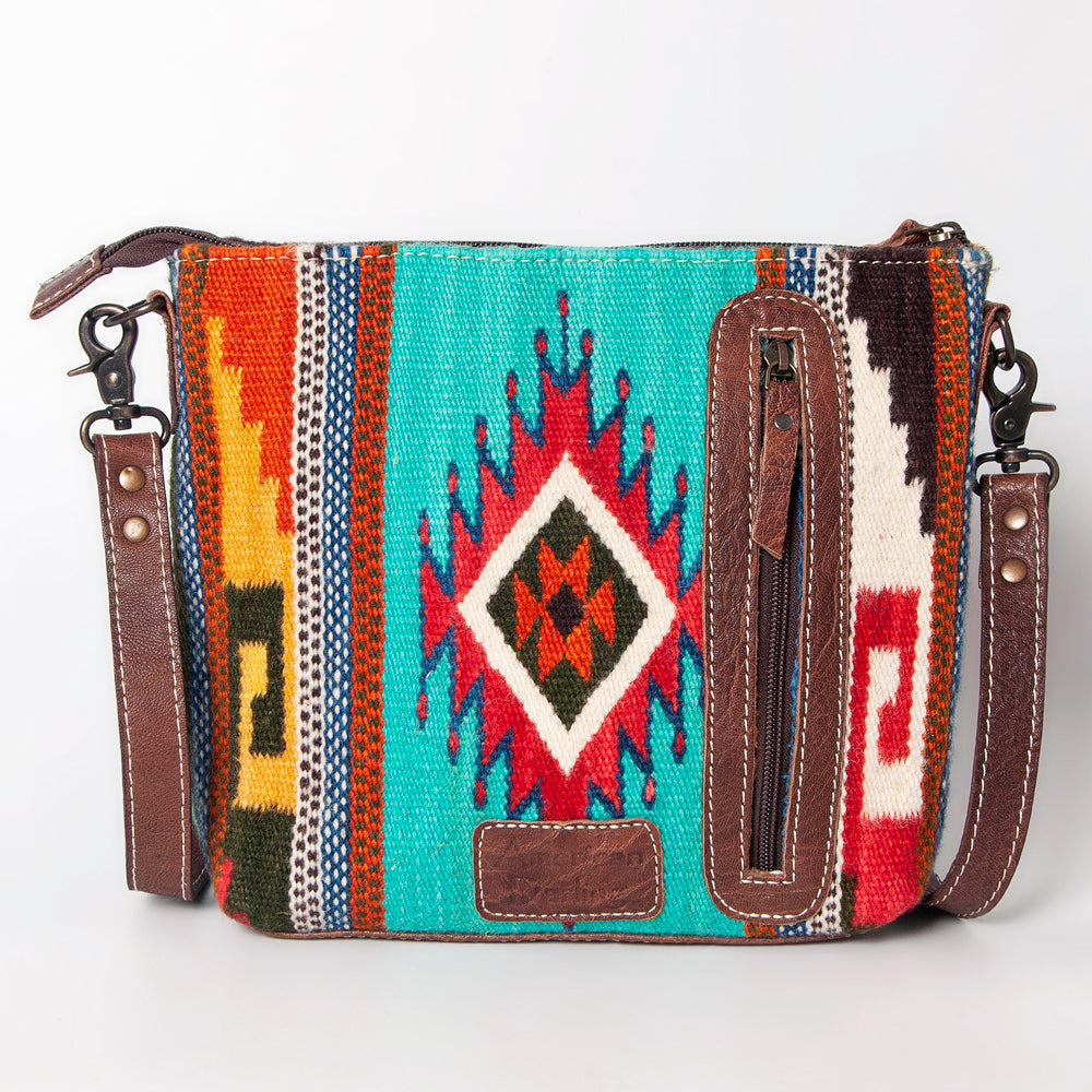American Darling ADBG1009A Cross Body Saddle Blanket Genuine Leather women bag western handbag purse