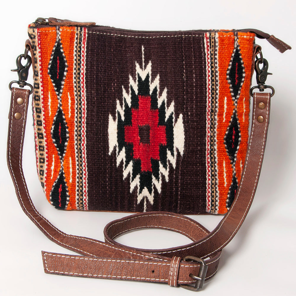American Darling ADBG1009A Cross Body Saddle Blanket Genuine Leather women bag western handbag purse