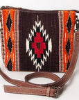 American Darling ADBG1009A Cross Body Saddle Blanket Genuine Leather women bag western handbag purse