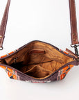 American Darling ADBG1009A Cross Body Saddle Blanket Genuine Leather women bag western handbag purse