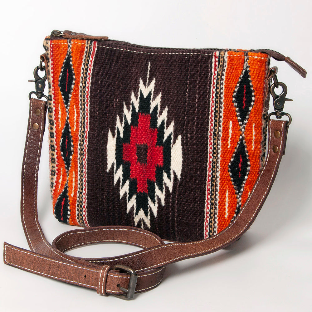 American Darling ADBG1009A Cross Body Saddle Blanket Genuine Leather women bag western handbag purse