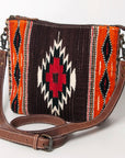 American Darling ADBG1009A Cross Body Saddle Blanket Genuine Leather women bag western handbag purse