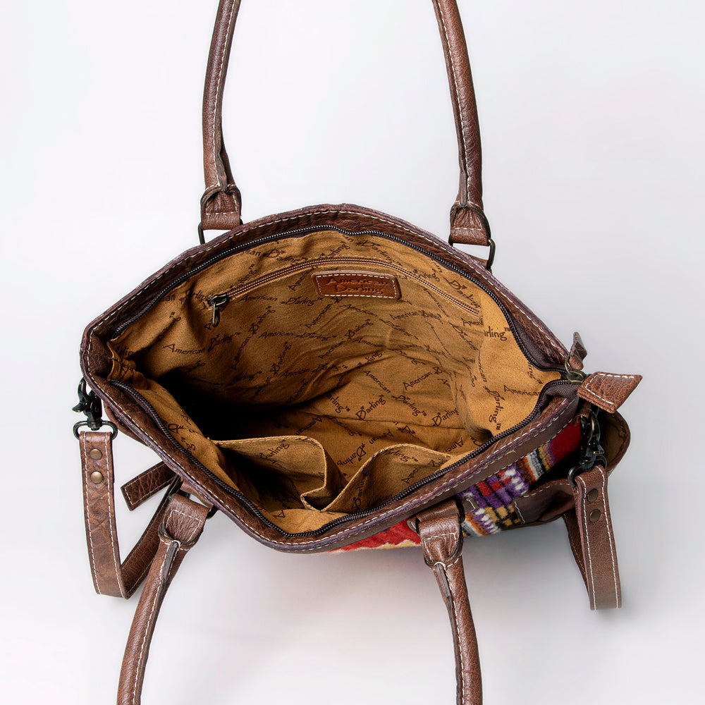 American Darling Tote Saddle Blanket Genuine Leather women bag western handbag purse