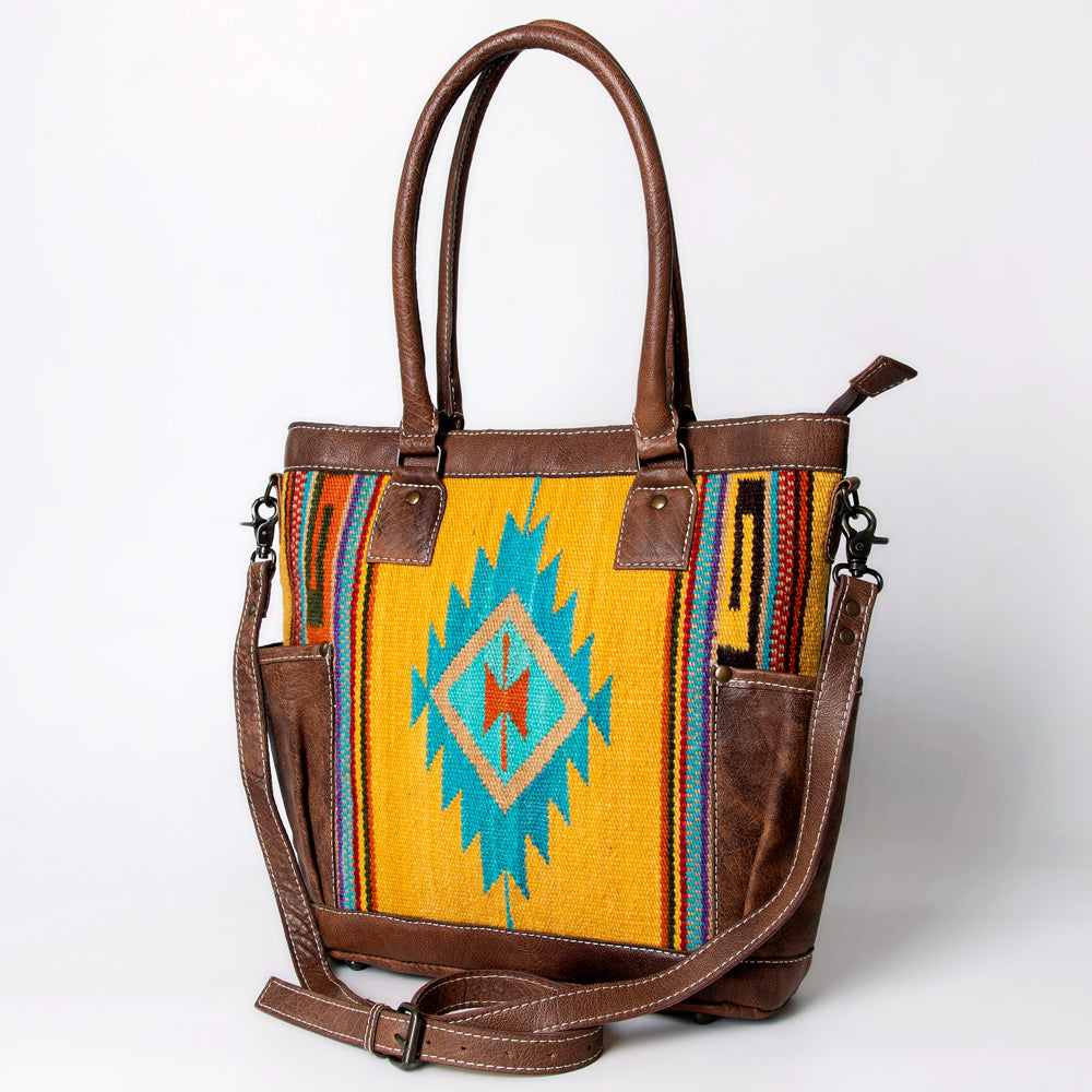 American Darling Tote Saddle Blanket Genuine Leather women bag western handbag purse