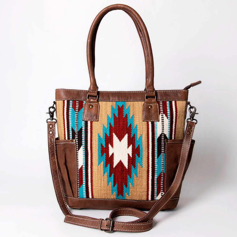 American Darling Tote Saddle Blanket Genuine Leather women bag western handbag purse