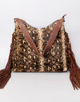 American Darling ADBG1020A Hobo Hair-On Genuine Leather women bag western handbag purse