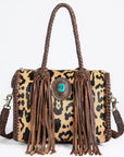 American Darling Duffel Genuine Leather Women Bag Western Handbag Purse