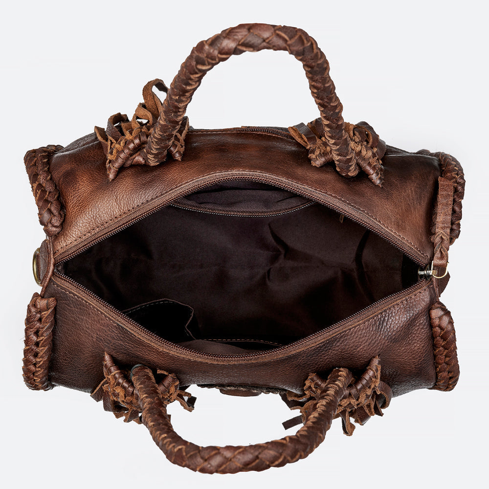 American Darling Duffel Genuine Leather Women Bag Western Handbag Purse