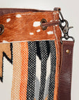 American Darling ADBG574D1 Large Crossbody Saddle Blanket Hair On Genuine Leather Women Bag Western Handbag Purse