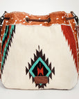 American Darling ADBG574D1 Large Crossbody Saddle Blanket Hair On Genuine Leather Women Bag Western Handbag Purse